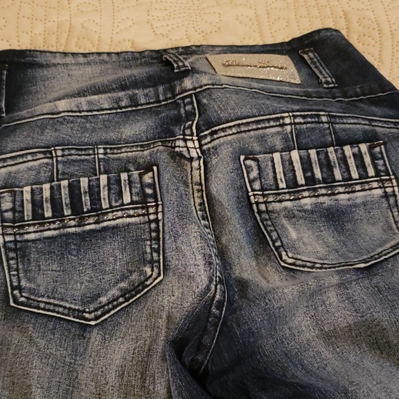 Designer fancy stretch jeans - Picture 2 of 8